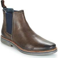 Bugatti Brown Leather Boots for Men
