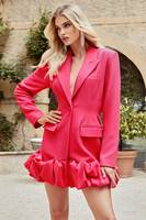 Club L London Women's Pink Blazer Dresses
