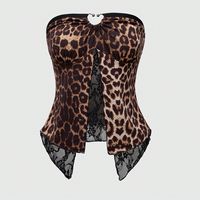 SHEIN Women's Leopard Print Blouses