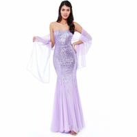 Goddiva Women's Purple Maxi Dresses