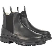 Barbour International Men's Black Leather Chelsea Boots