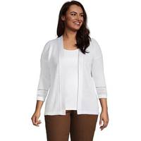 Land's End Women's Cream Knitted Cardigans