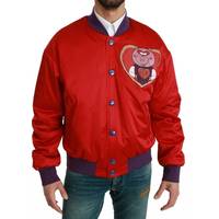 Dolce and Gabbana Men's Red Bomber Jackets