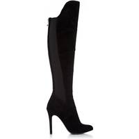 Moda In Pelle Women's Black Suede Knee High Boots
