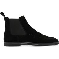 Scarosso Men's Black Leather Chelsea Boots