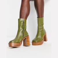 ASOS DESIGN Women's Green Boots