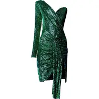 Wolf & Badger Women's Green Sequin Dresses