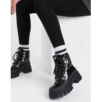 KOI Footwear Women's Chunky Lace Up Boots