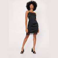 NASTY GAL Women's Black Slip Dresses