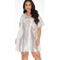 Secret Sales Women's Silver Sequin Dresses