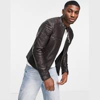 ASOS Men's Brown Leather Jackets