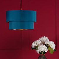 Pagazzi Teal Lamp Shades