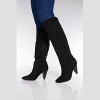 Quiz Clothing Women's Black Suede Knee High Boots