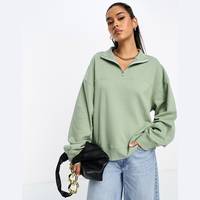 ASOS DESIGN Women'a Half Zip Sweatshirts