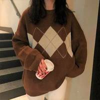 YesStyle Women's Argyle Jumpers