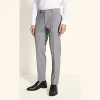 Moss Men's Grey Suit Trousers