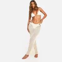 boohoo Women's White Maxi Skirts