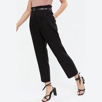 New Look Women's Petite Leather Trousers