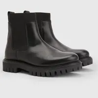 Tommy Hilfiger Men's Black Leather Chelsea Boots