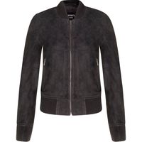 Infinity Leather Women's Black Bomber Jackets