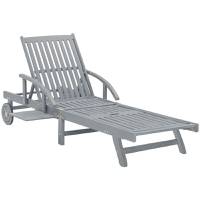 YOUTHUP Wooden Sun Loungers