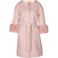 Santinni Women's Pink Wool Coats