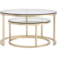 Canora Grey Glass Side Tables