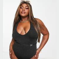 New Look Women's black plus size swimsuits
