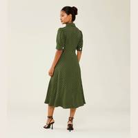 Finery London Women's Green Midi Dresses