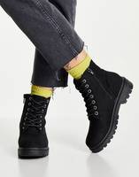 ASOS Women's Black Lace Up Boots