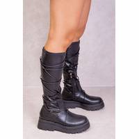 Secret Sales Women's Black Chunky Boots