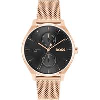 Boss Black And Rose Gold Mens Watches