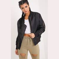 Pretty Little Thing Black Bomber Jackets for Women