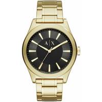 Armani Exchange Black And Gold Watches for Men