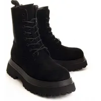 Montevita Women's Black Platform Boots