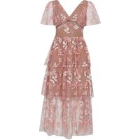 SELF PORTRAIT Women's Pink Midi Dresses