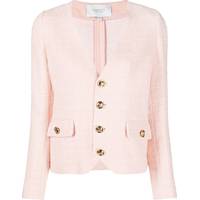 FARFETCH Women's Pink Tweed Jackets