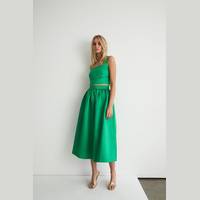 Warehouse Women's Green Satin Skirts