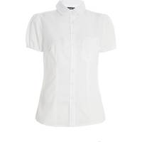 QUIZ Women's White Puff Sleeve Shirts
