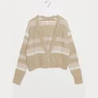 Free People Women's Cream Knitted Cardigans