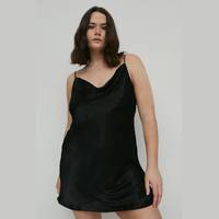 Warehouse Women's Black Slip Dresses