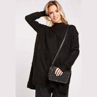 Everything5Pounds Women's Black Turtle Neck Jumpers