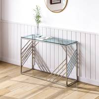 Living and Home Glass Console Tables