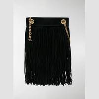 Saint Laurent Black Fringe Bags For Ladies