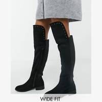 Simply Be Women's Black Knee High Boots