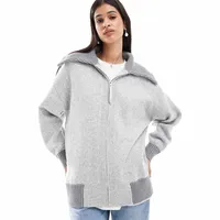 ASOS DESIGN Women's Grey Bomber Jackets