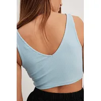 NA-KD UK Women's V Neck Crop Tops