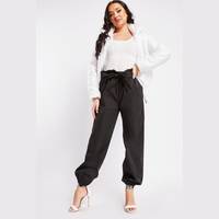 Everything5Pounds Women's Paperbag Trousers