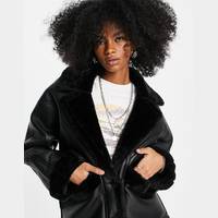 Topshop Women's Oversized Leather Jackets
