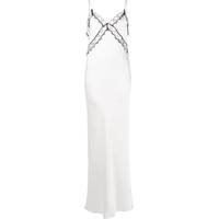 FARFETCH Women's White Lace Dresses